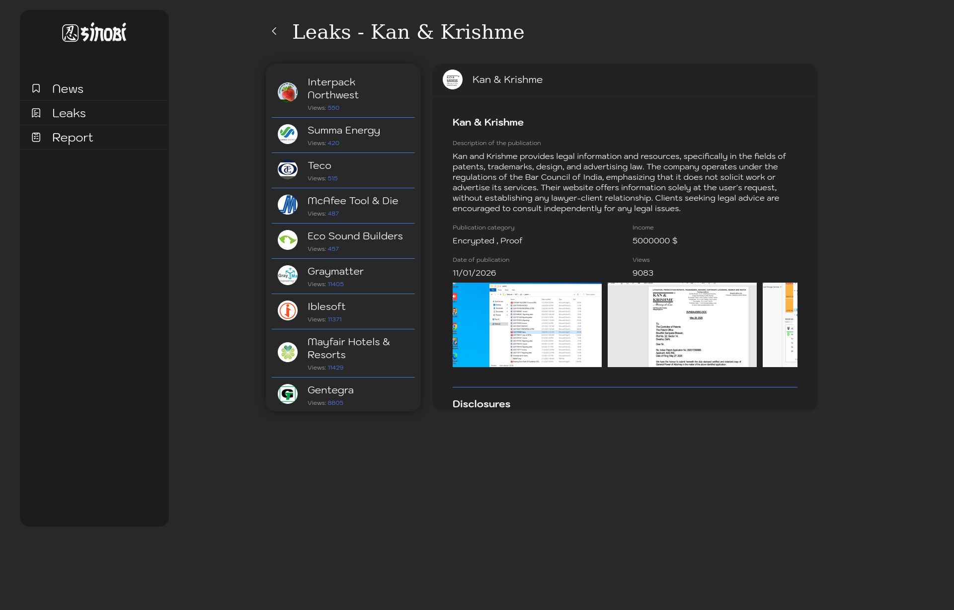 Screenshot of Kan & Krishme leak page