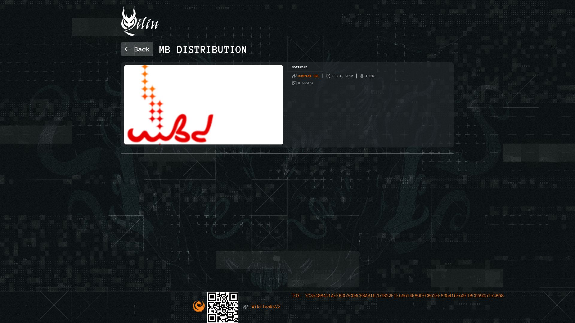 Screenshot of MB Distribution leak page