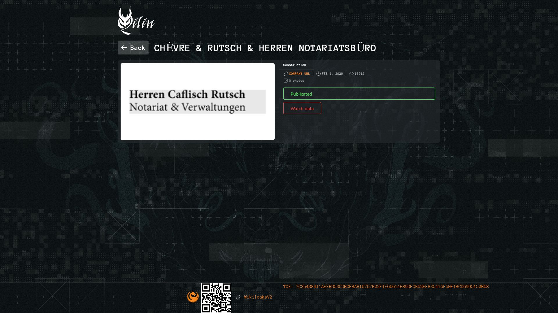 Screenshot of Chèvre & Rutsch & Herren Notariatsbüro leak page