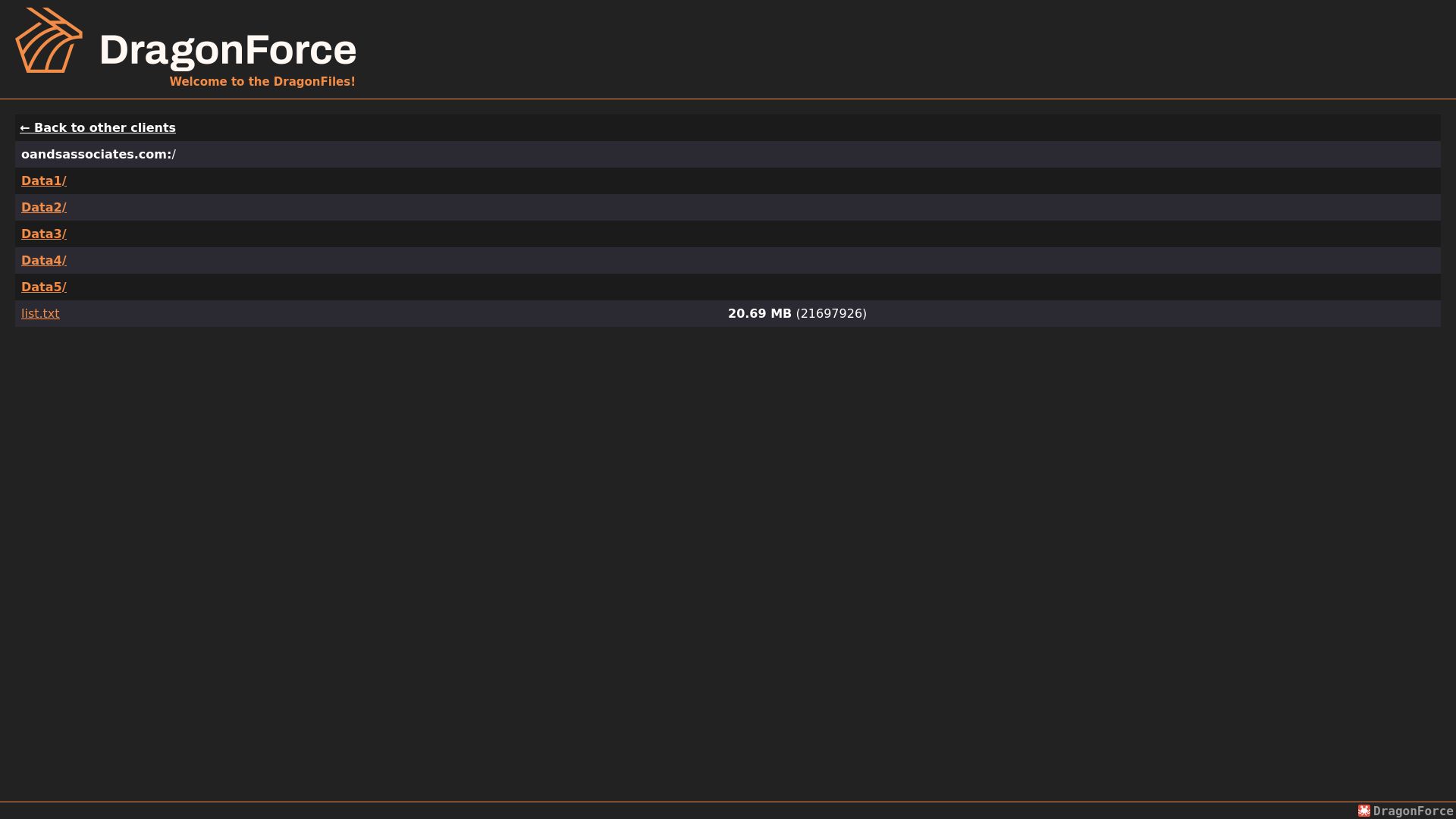 Screenshot of O&S Associates leak page