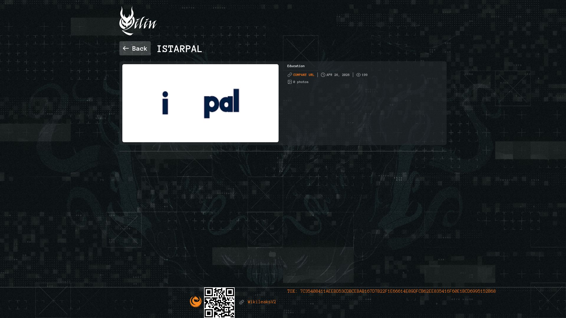 Screenshot of Istarpal leak page