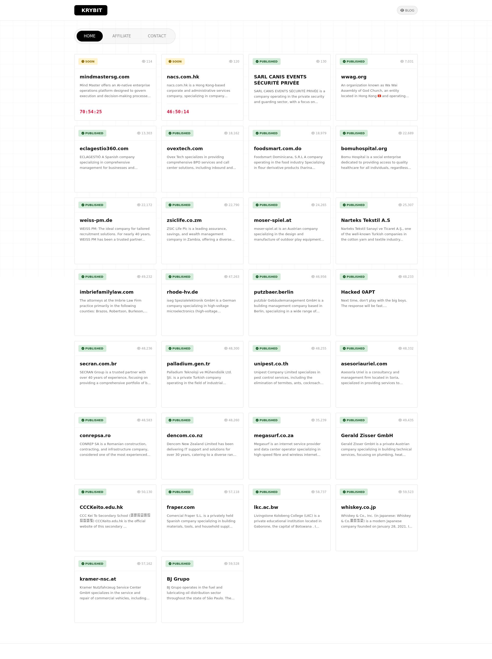 Screenshot of mindmastersg.com leak page