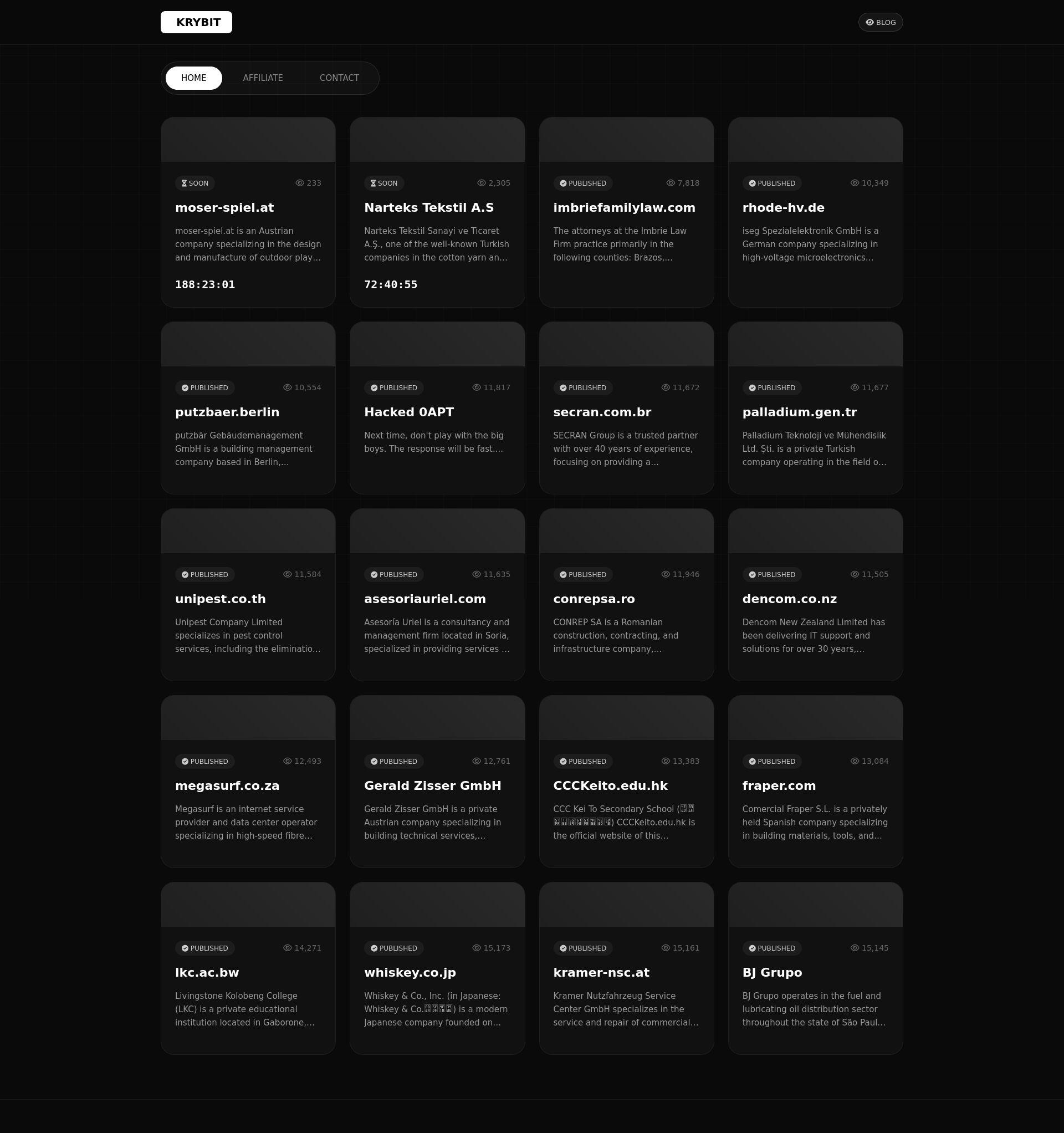 Screenshot of moser-spiel.at leak page