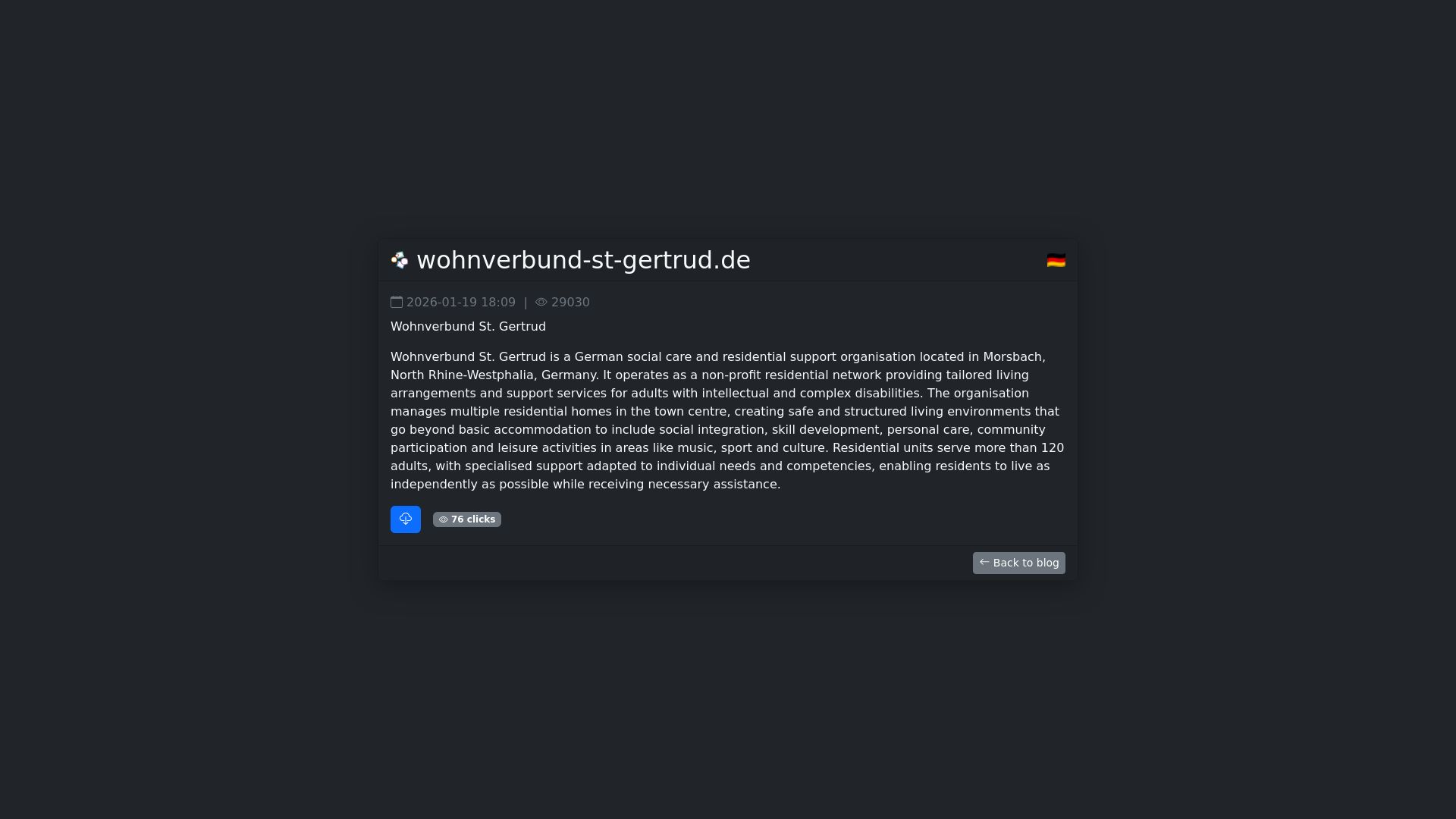 Screenshot of wohnverbund-st-gertrud.de leak page