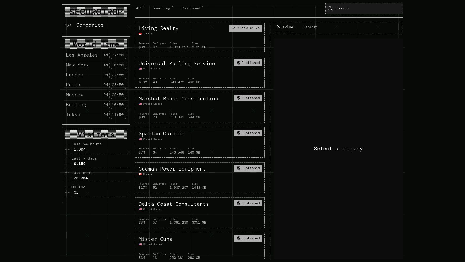 Screenshot of Marshal Renee Construction leak page
