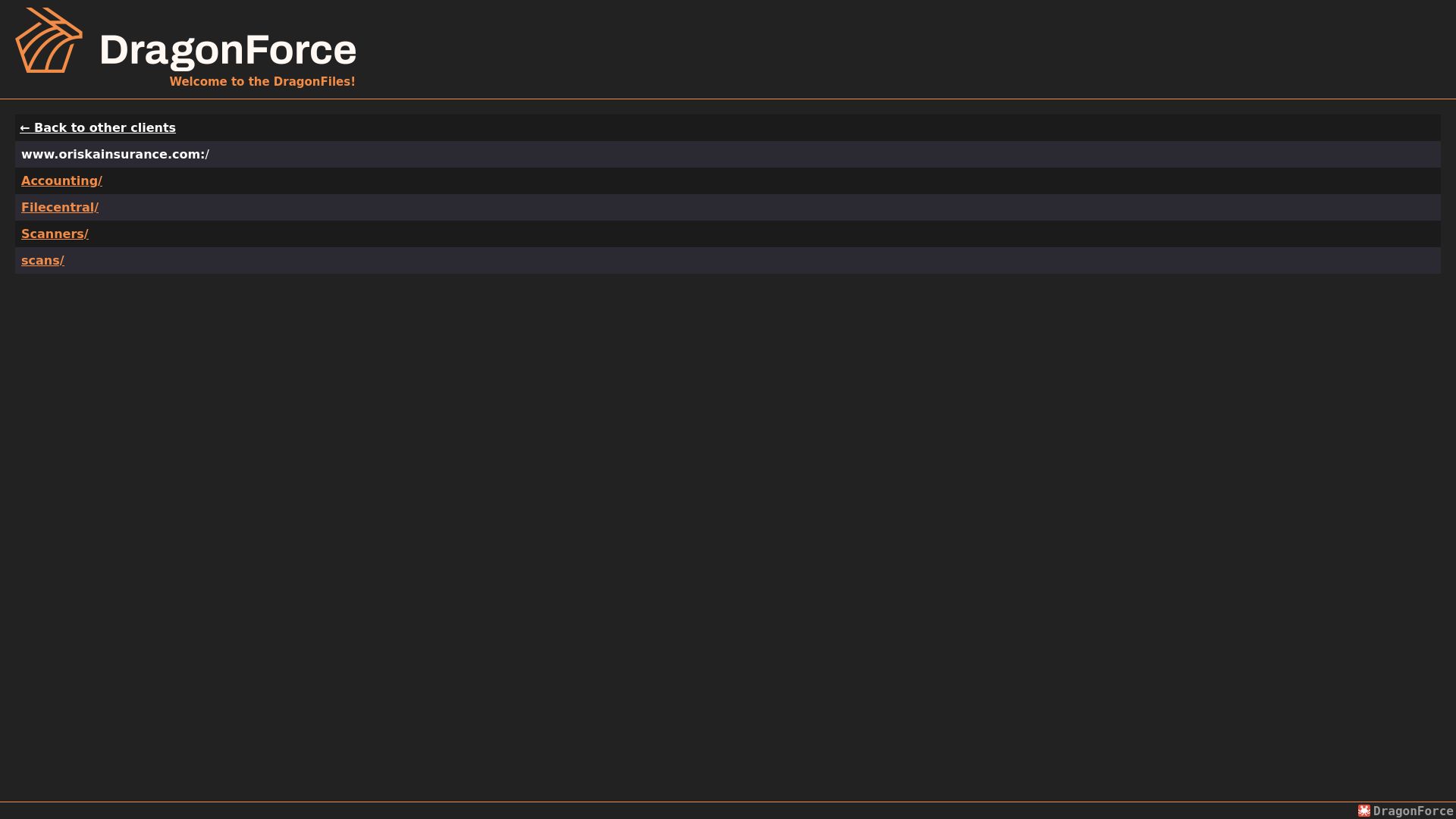 Screenshot of Oriska Insurance leak page