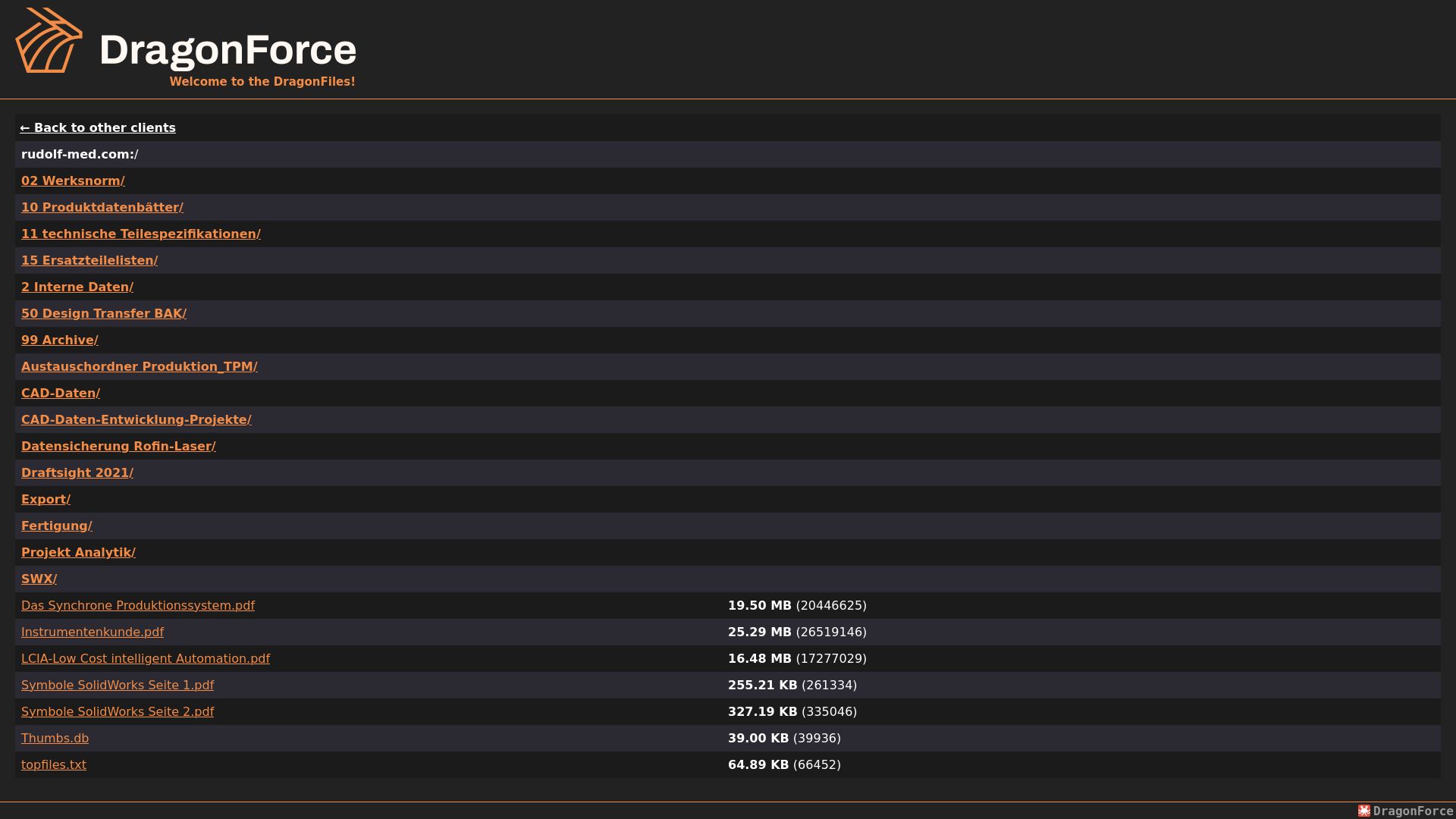 Screenshot of rudolf-med.com leak page