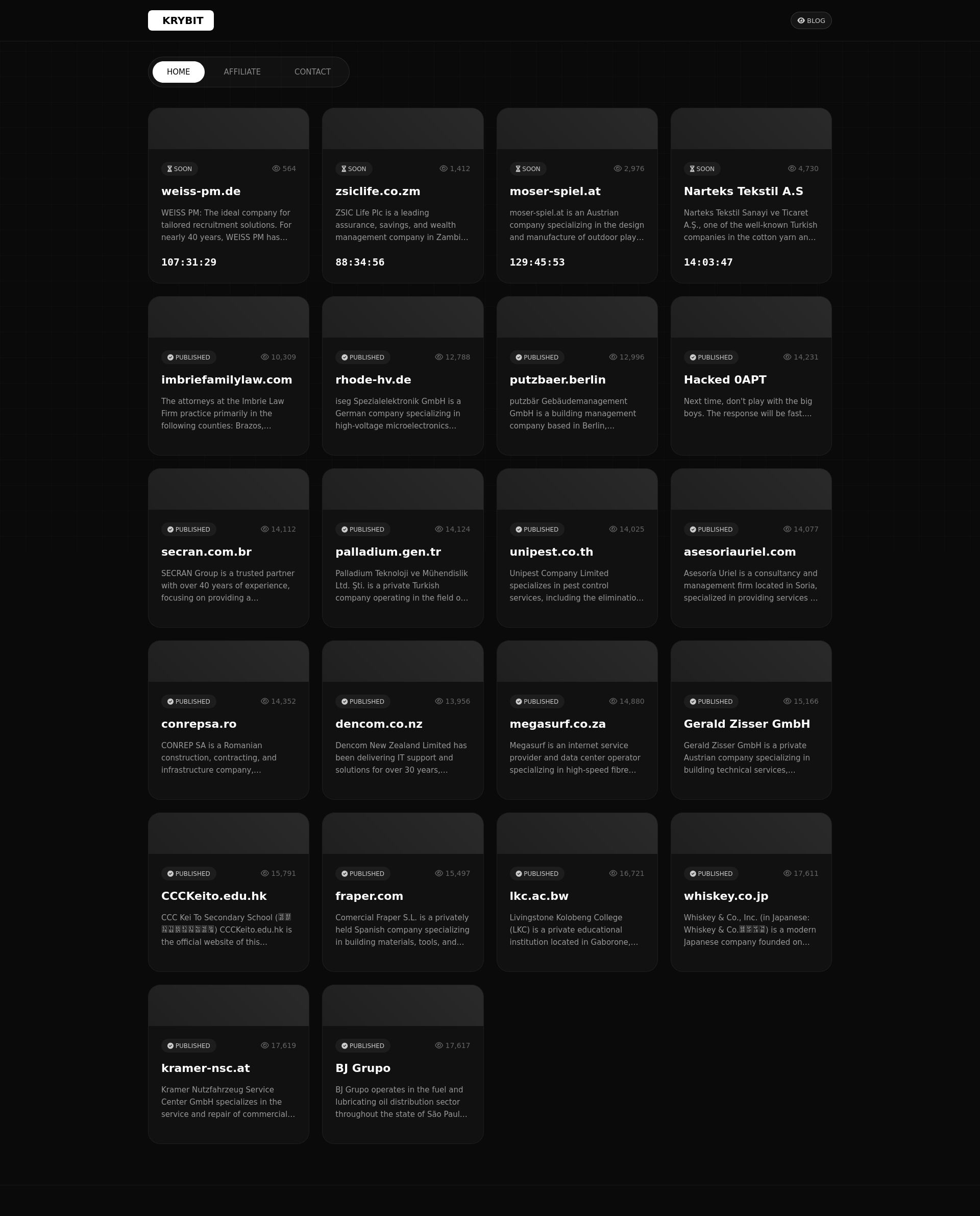 Screenshot of weiss-pm.de leak page