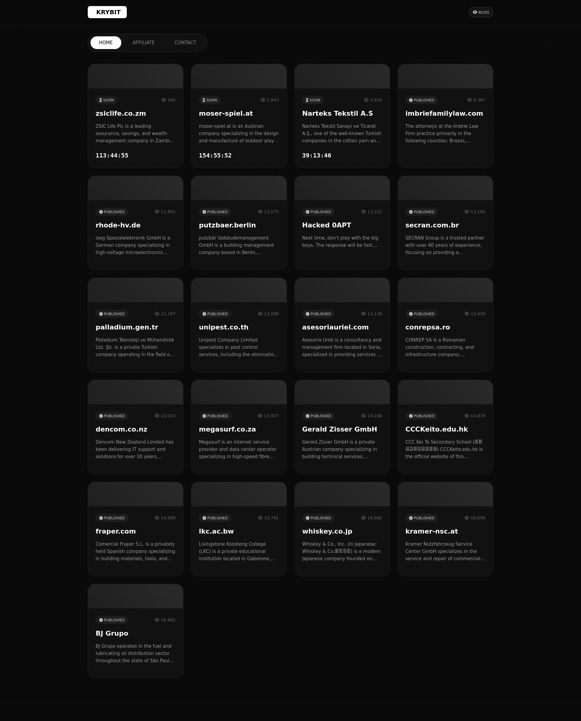 Screenshot of zsiclife.co.zm leak page