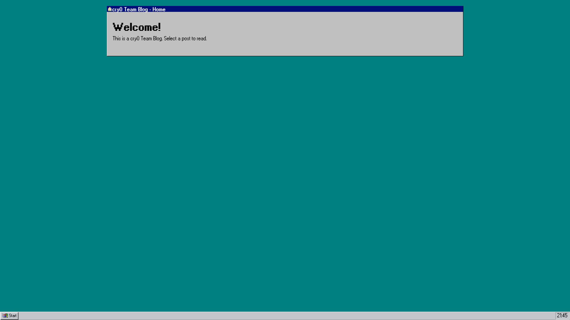 Screenshot of Welcome! leak page
