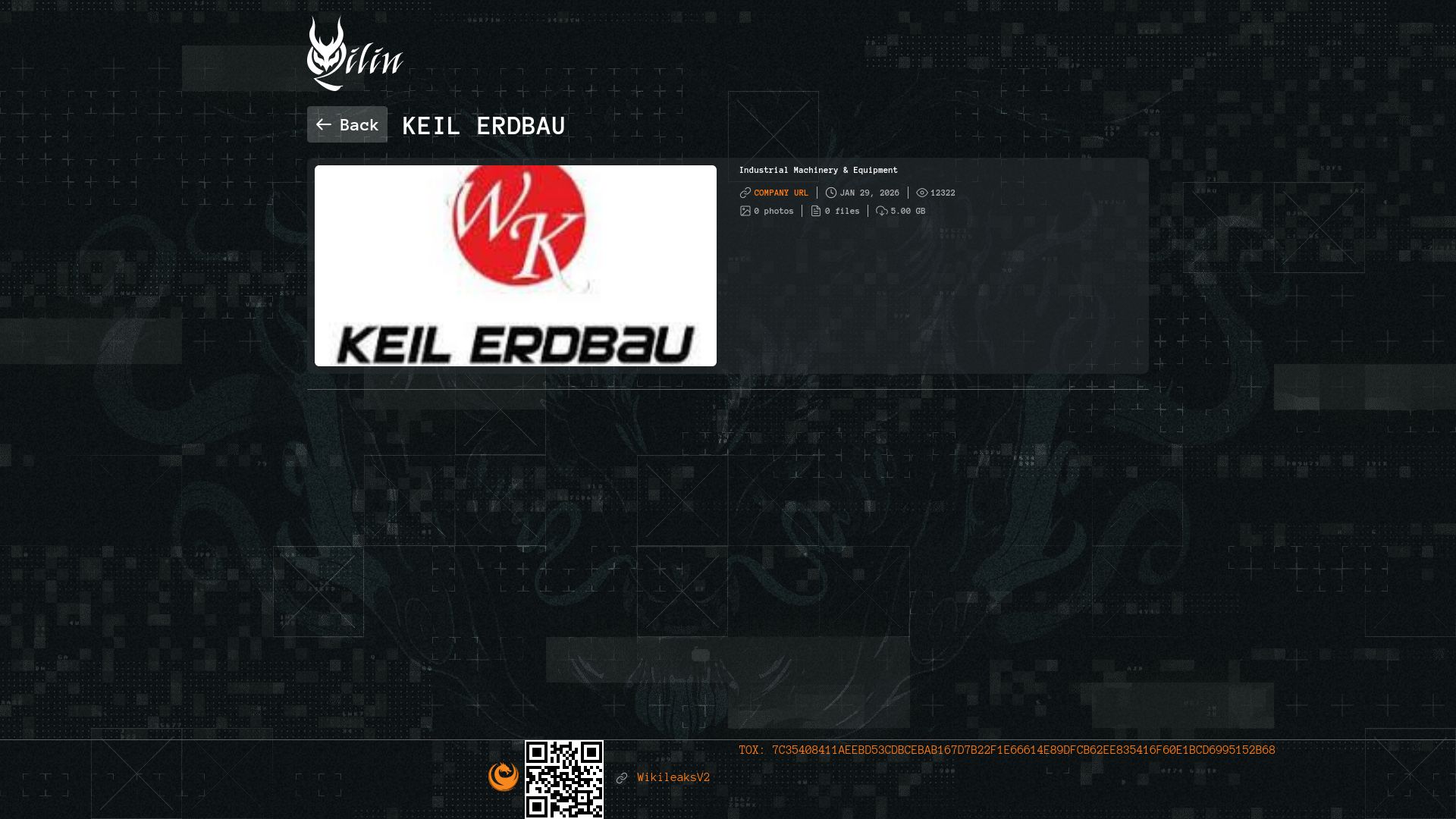 Screenshot of Keil Erdbau leak page
