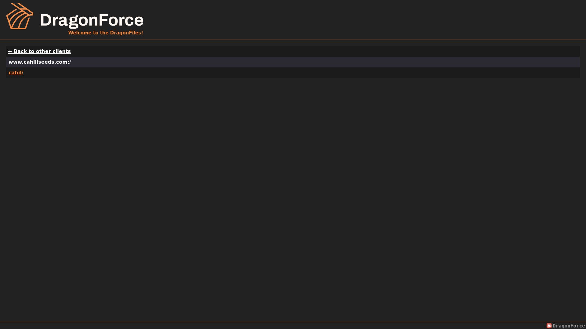 Screenshot of Cahill Seeds leak page