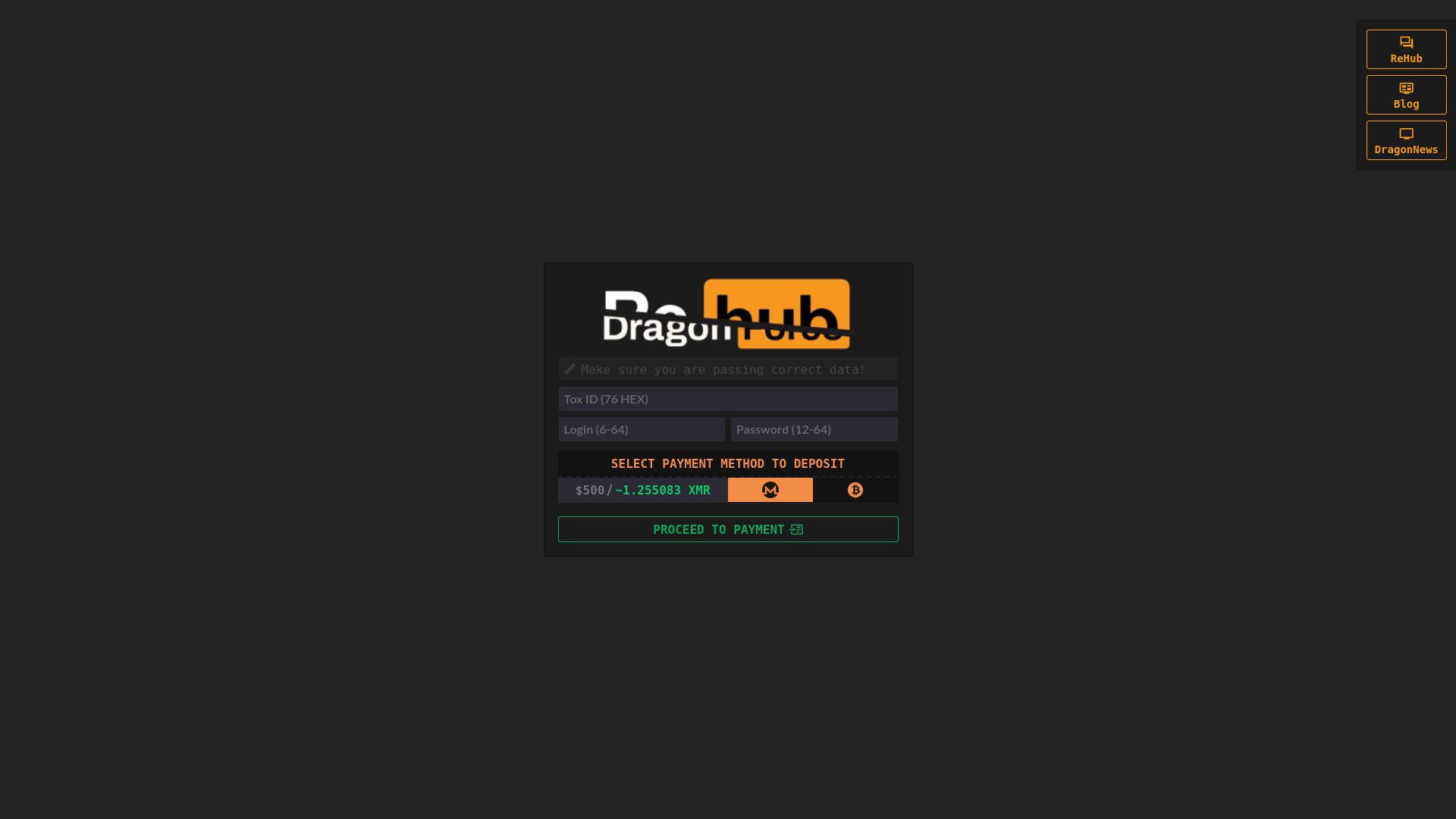 Screenshot of Blog leak page