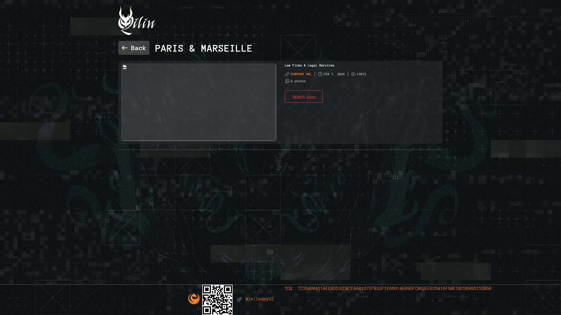 Screenshot of PARIS & MARSEILLE leak page
