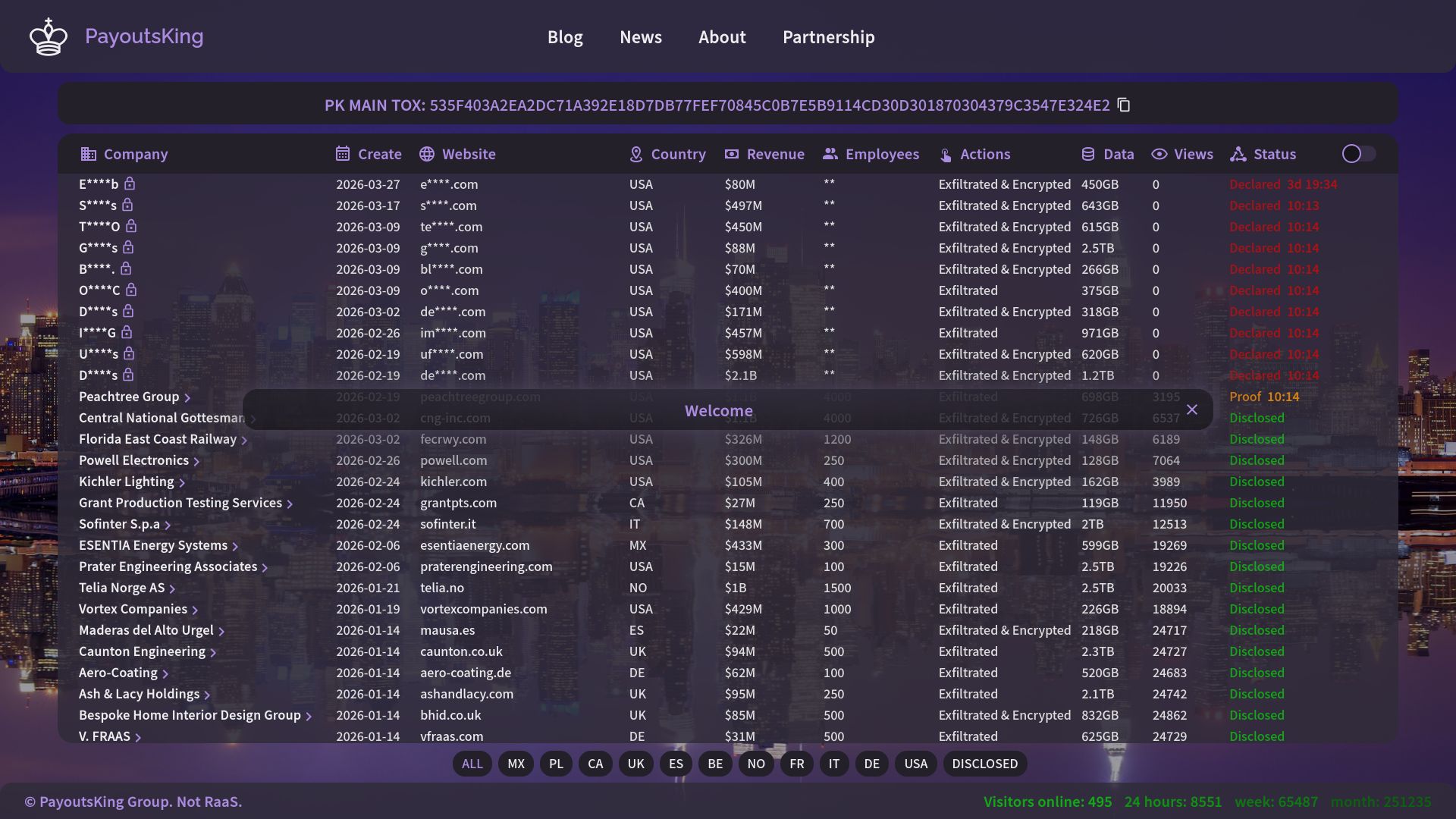 Screenshot of Lithographix leak page